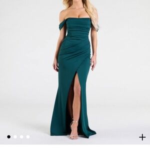 Grace Off-The-Shoulder Wrap Mermaid Formal Dress
